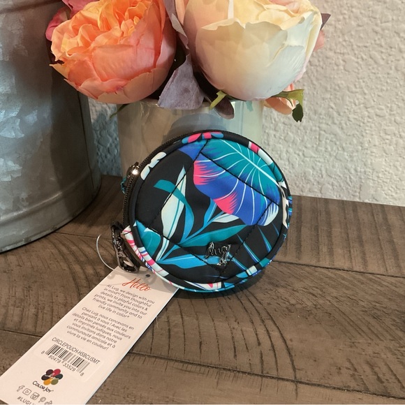 Sale! Lug Coin Pouch with Clip Hibiscus Multi - Picture 2 of 6